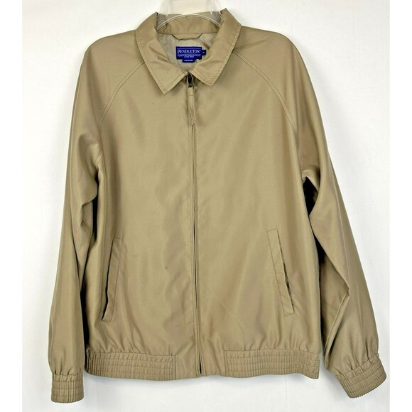 Pendleton Woolen Mills Men’s Bomber Jacket Medium Khaki Tan - Picture 1 of 6